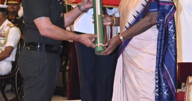 छत्तीसगढ़ के सपूत मेजर जनरल सुधीर कुमार शर्मा को अति विशिष्ट सेवा मेडल