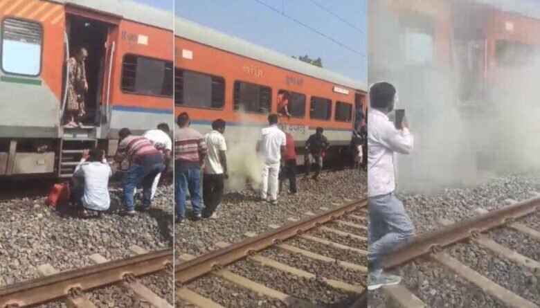 ट्रेन के जनरल कोच से धुआं निकलने पर लूणी के पास रोकी गई