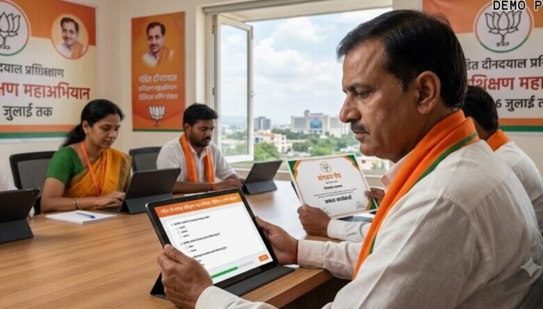 पंडित दीनदयाल प्रशिक्षण अभियान के तहत बीजेपी की नई डिजिटल व्यवस्था