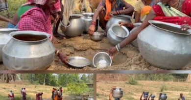 कौशलनार के ग्रामीण नाले का पानी पीने को मजबूर