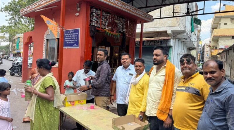 सत्तीचौरा दुर्गा मंदिर में निर्जला एकादशी पर महाआरती
