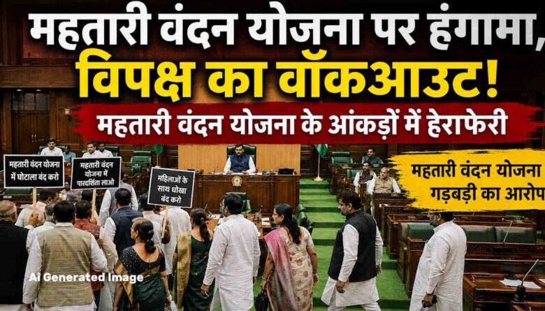 महतारी वंदन योजना पर विधानसभा में हंगामा, मंत्री के जवाब से नाराज कांग्रेस का वॉकआउट