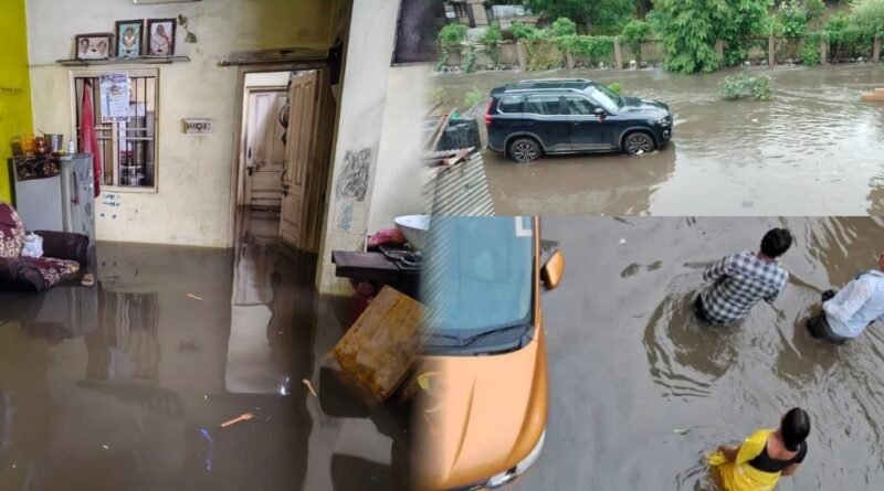 पहली ही बारिश में निगम के दावों की खुली पोल