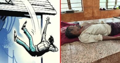 चैली से गिरकर राजमिस्त्री की मौत