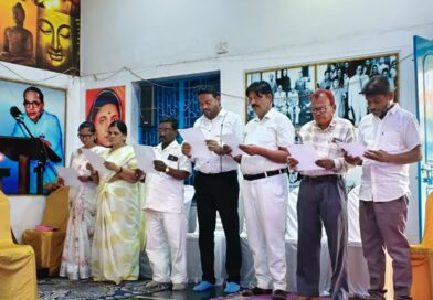 बौद्ध संघ गुढियारी के नव निर्वाचित पदाधिकारियों ने ली शपथ, समाजहित में कार्य करने का लिया संकल्प